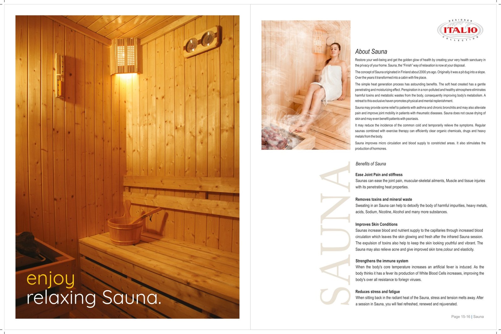 ITALIO Sauna Bath